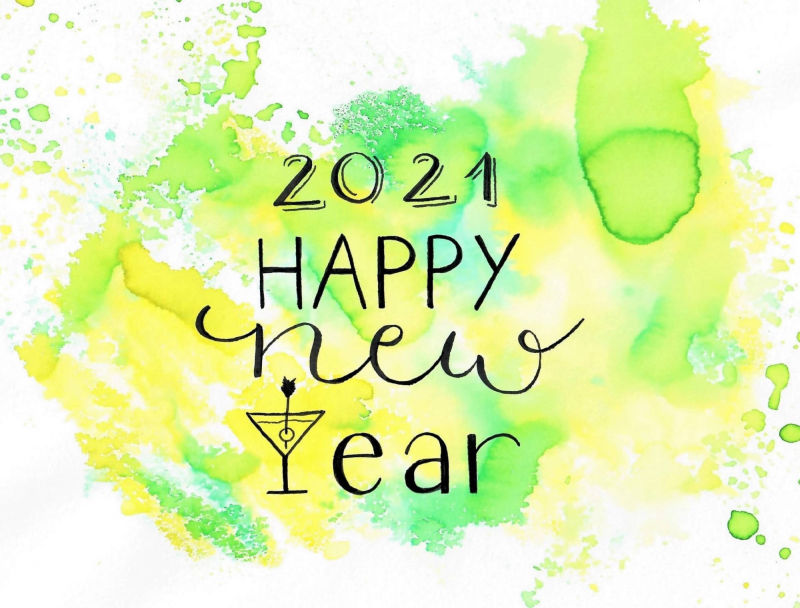 Handlettering - Happy new year 2021