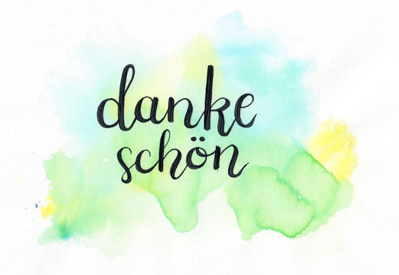 Handlettering - Dankeschön