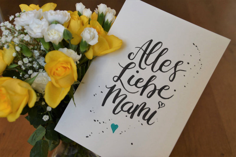 Handlettering - Alles liebe Mami