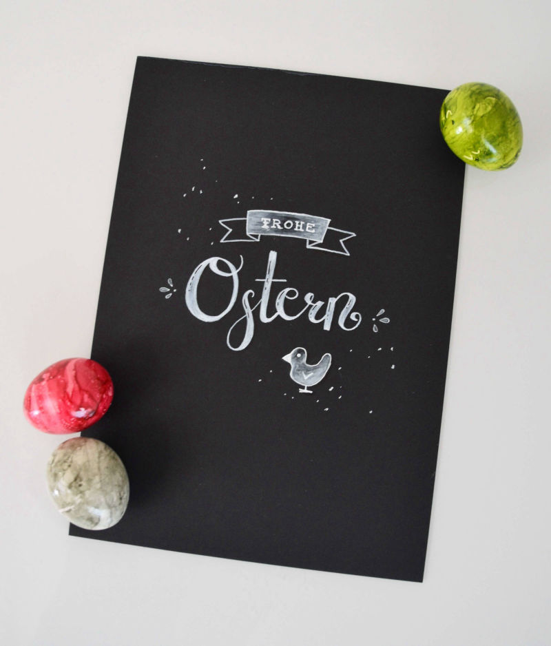 Handlettering - Frohe Ostern