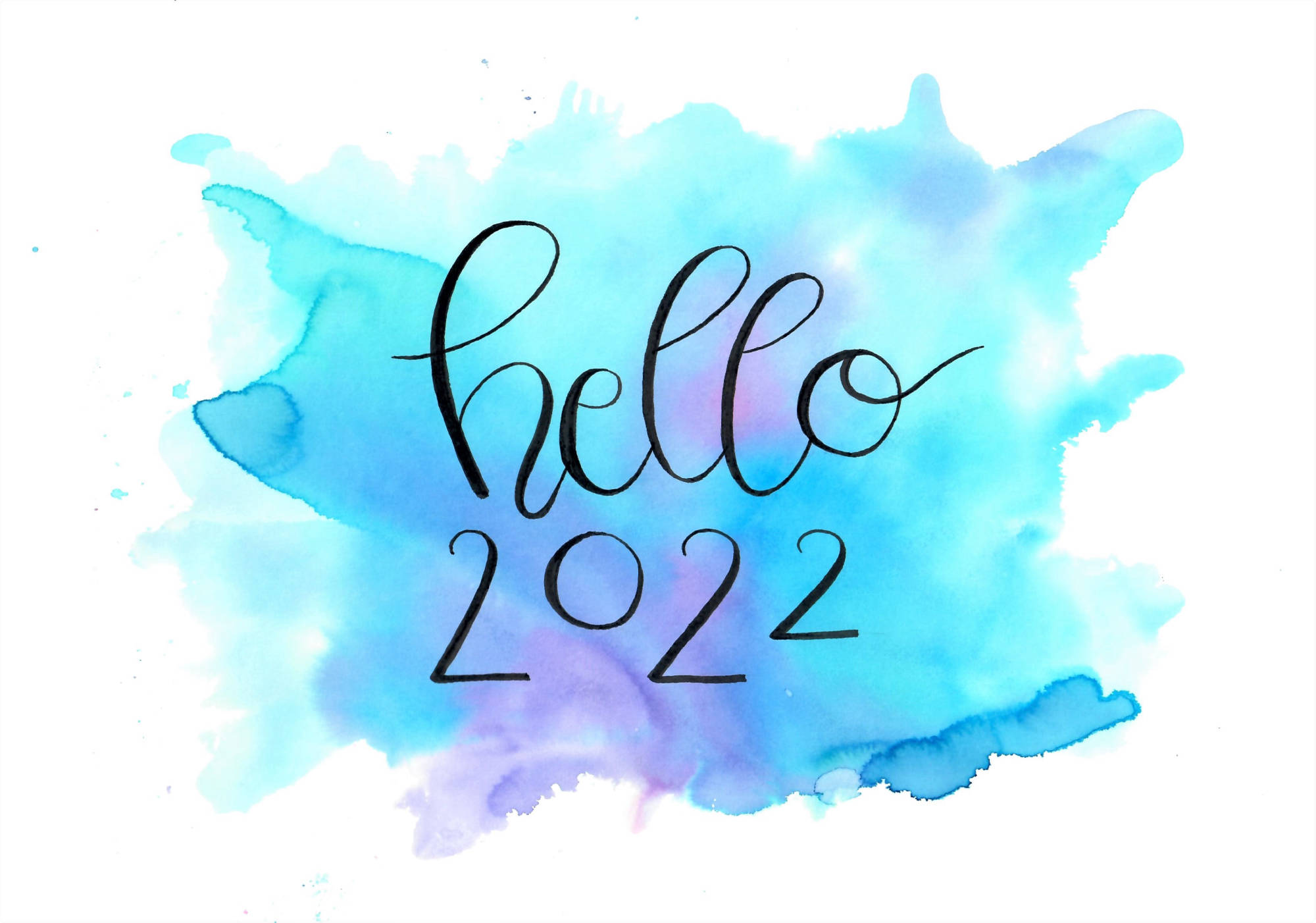 Handlettering - hello 2022