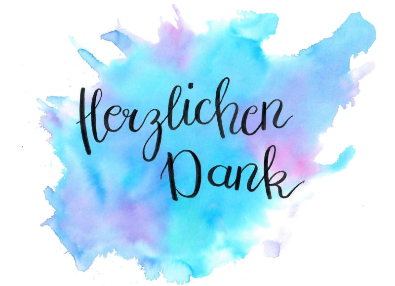 Handlettering - Herzlichen Dank