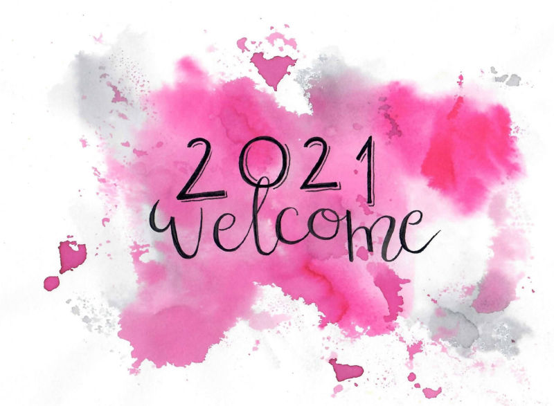 Handlettering - welcome 2021